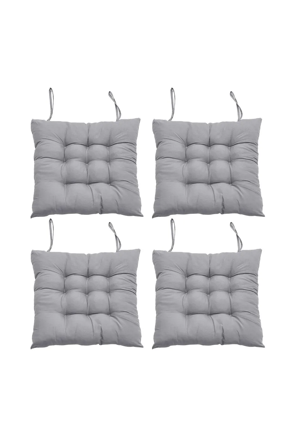 Living and Home 4Pcs Soft Thicken Tatami Seat Cushion in Grey