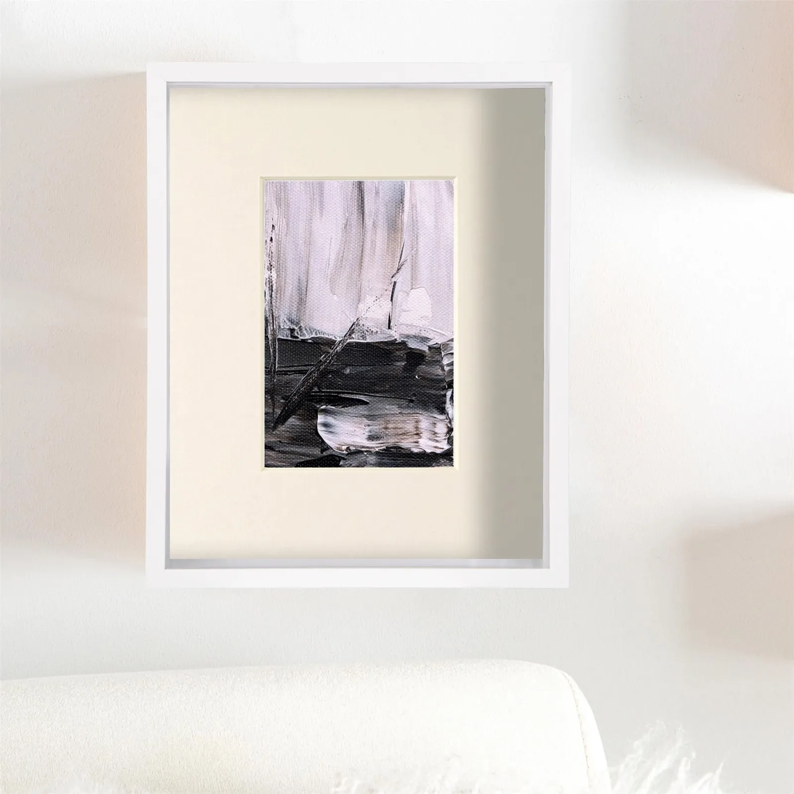 Nicola Spring 8" x 10" 3D Deep Box Photo Frames - 4" x 6" Mount - White - Pack of 5 in Ivory 6