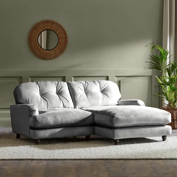 Martha Vintage Velvet Corner Chaise 2