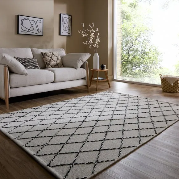 Seb Diamond Wool Rug