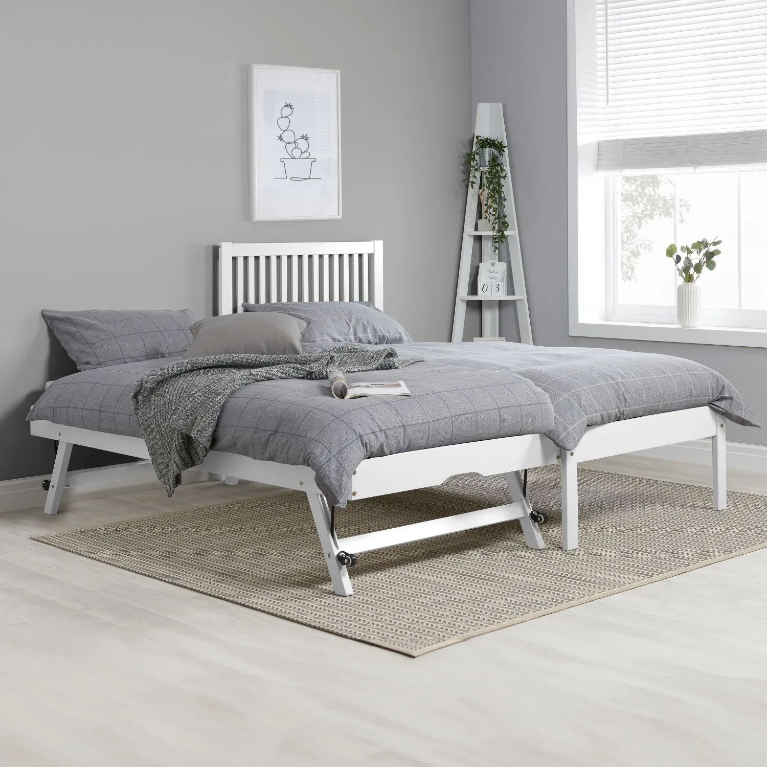 Birlea Buxton Trundle Bed in White 2