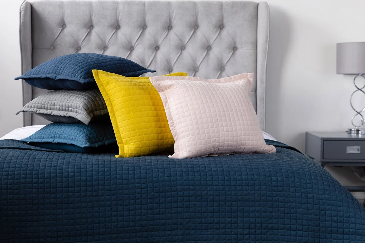 Belledorm Crompton Cushion 40cm X 50cm in Grey 3