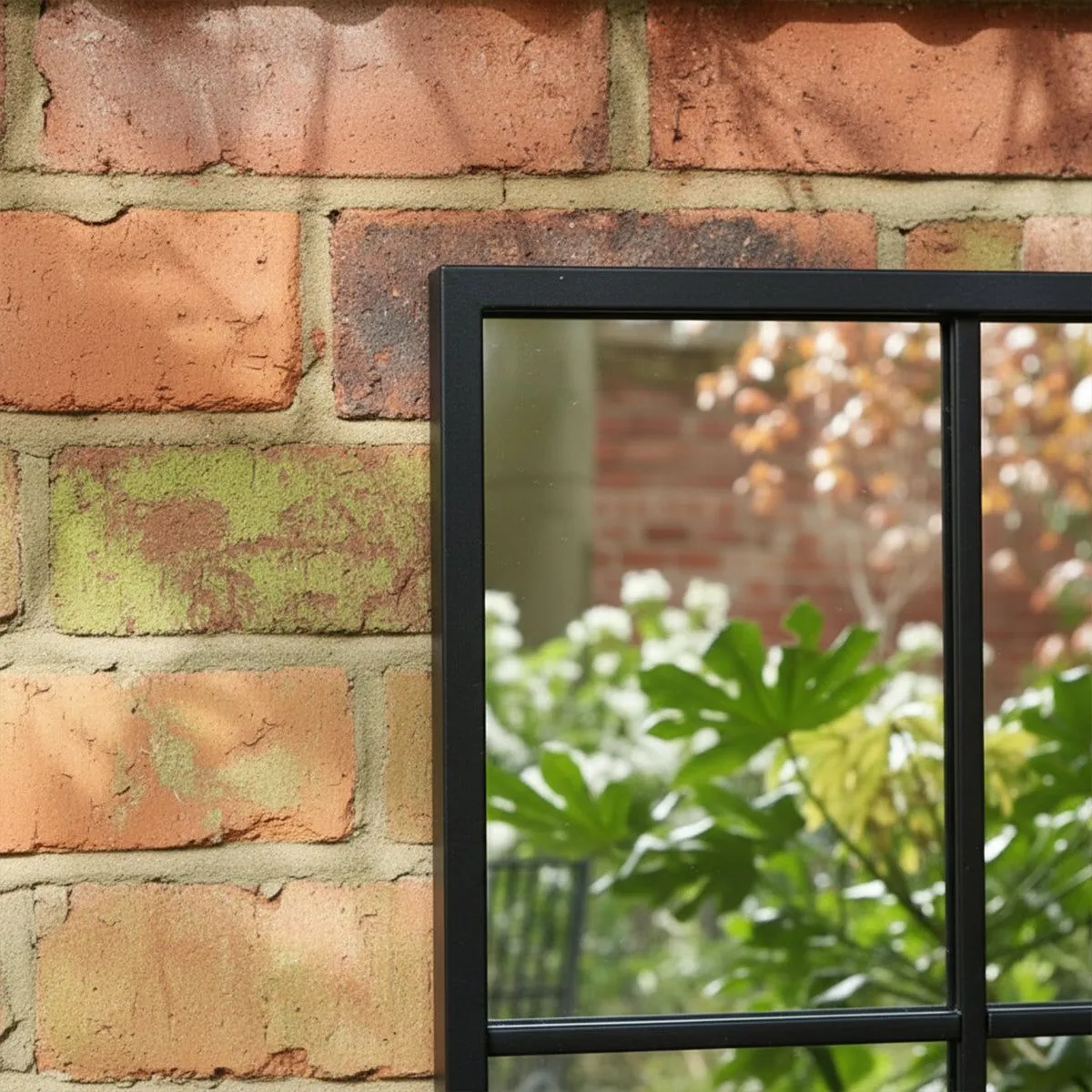 Melody Maison Extra Large Matt Black Window Mirror 144cm X 59cm 5