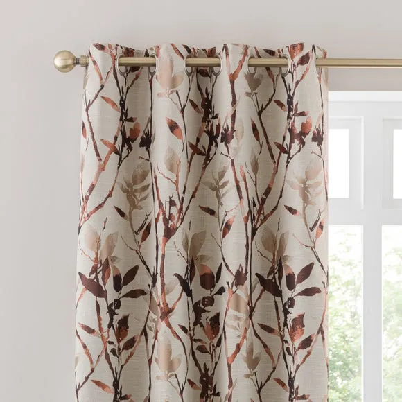 Zen Jacquard Eyelet Curtains 1