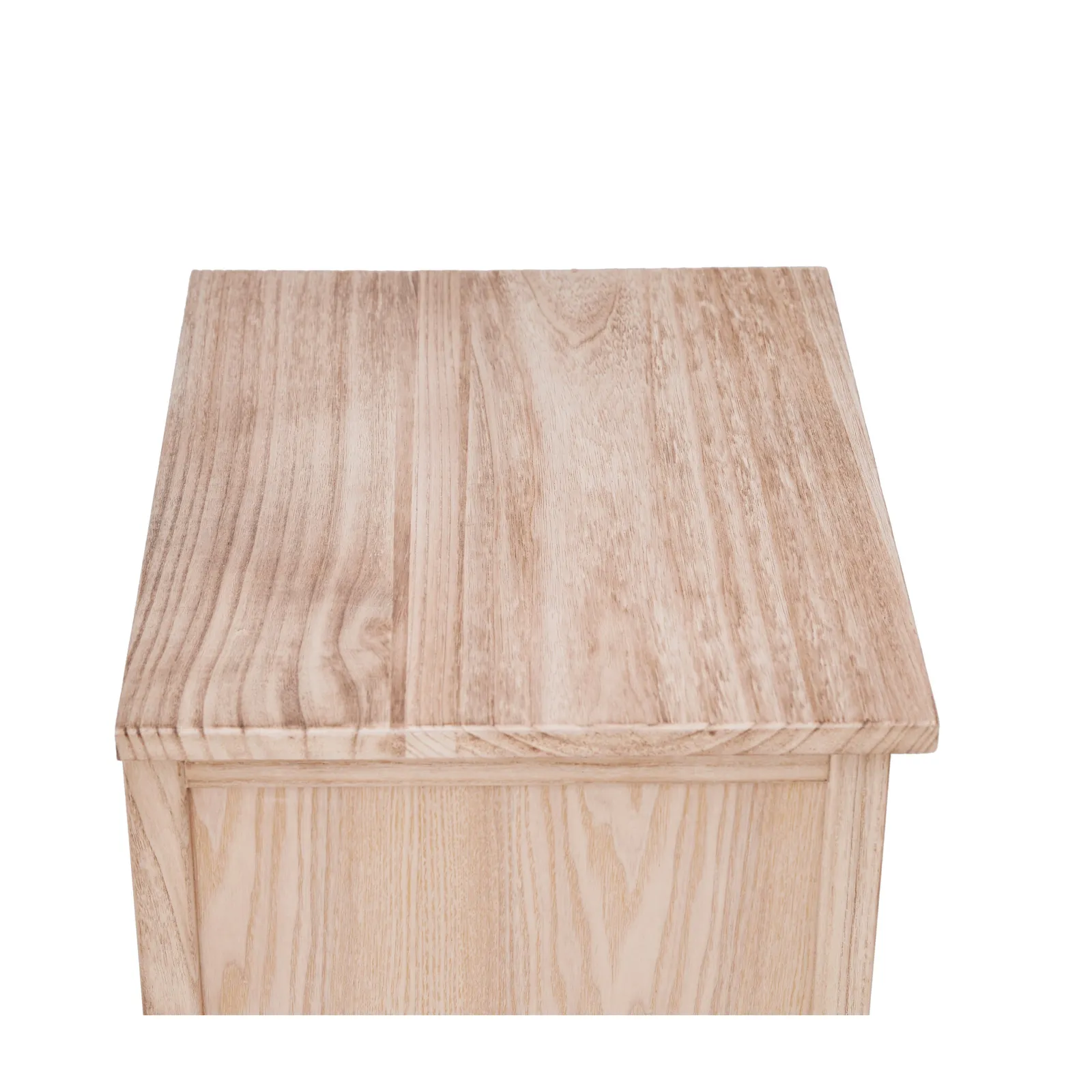 Cabinet Bits Portofino 5 Drawer Narrow Chest of Drawers Drop Brass Handle in Natural 6