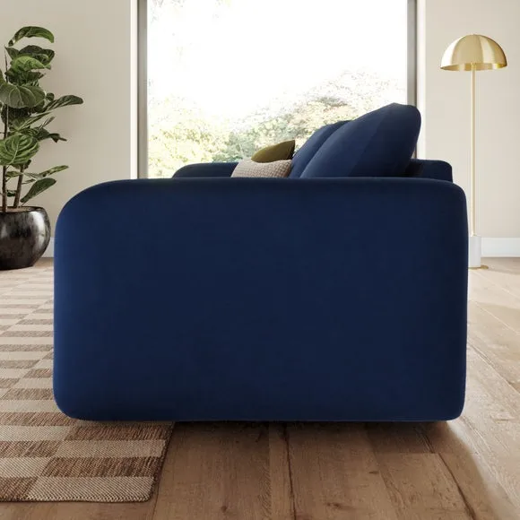 Luca Matte Soft Velvet 4 Seater Sofa 2