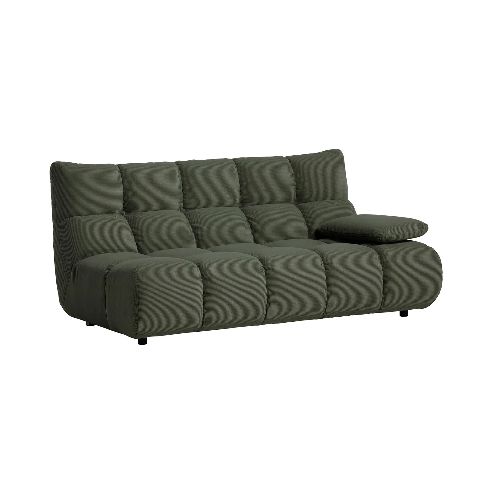 Bryce 2.5 Seater With Armrest Right, Green Fabric | Barker & Stonehouse 2