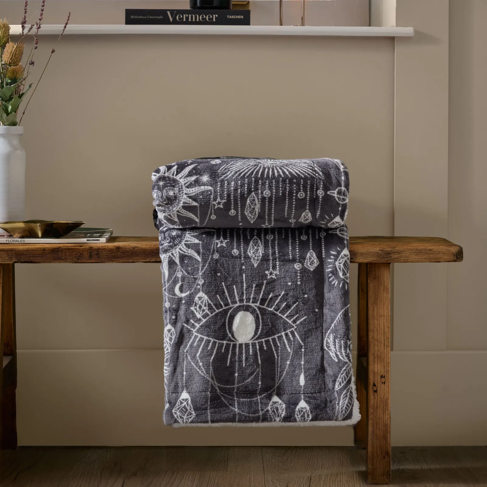 Furn Constellation Throw in Charcoal
