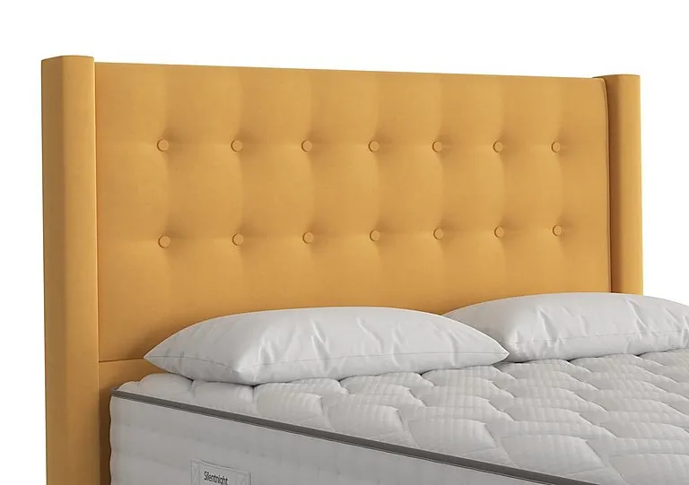 Meadow Floor Standing Headboard - Double - Luxury Ochre