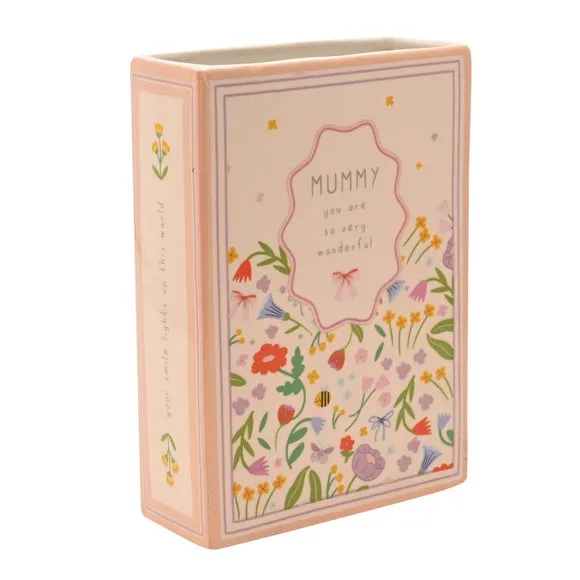 Love Life Mummy Ceramic Book Vase
