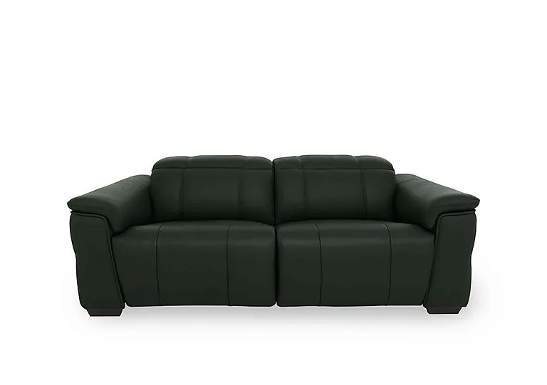 Inca NC Leather 3 Seater Power Recliner Sofa with Power Headrests - Oslo Pine