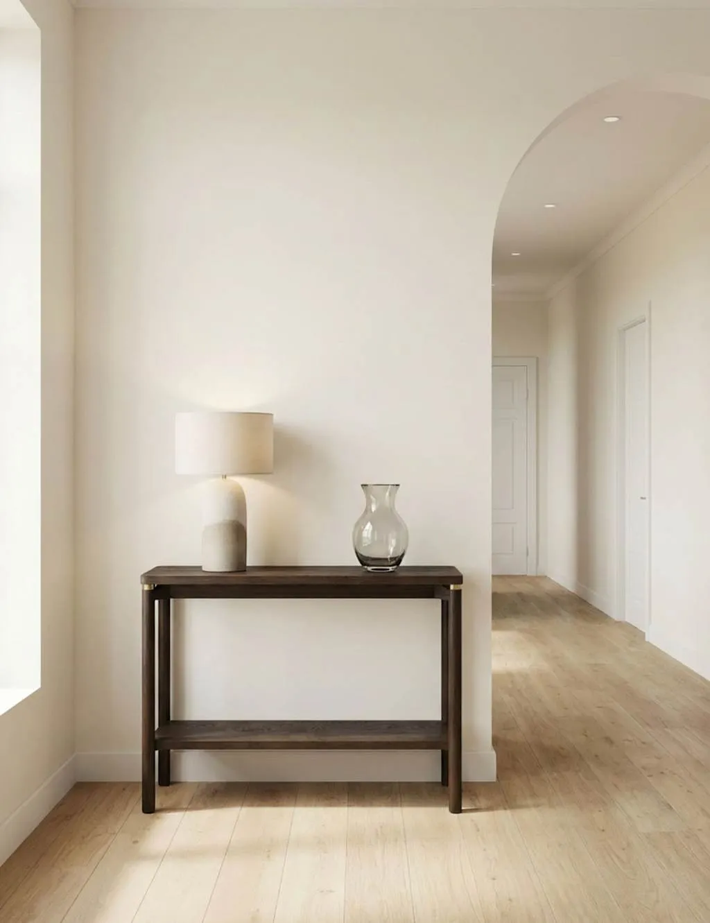 Royalcraft Arka Dark Wood Console Table Natural