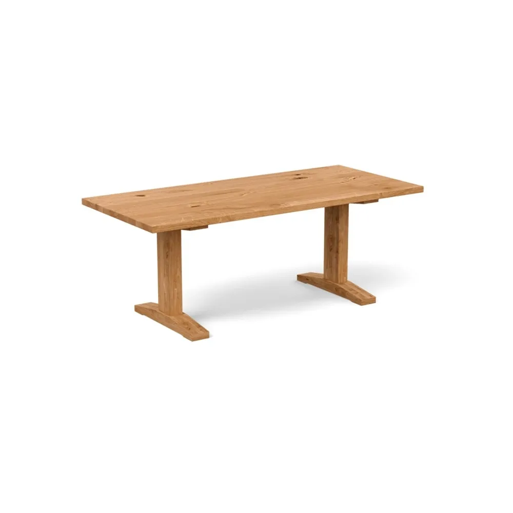 Heal's Lisbon Table 240x100cm Natural Oak Straight Edge Filled