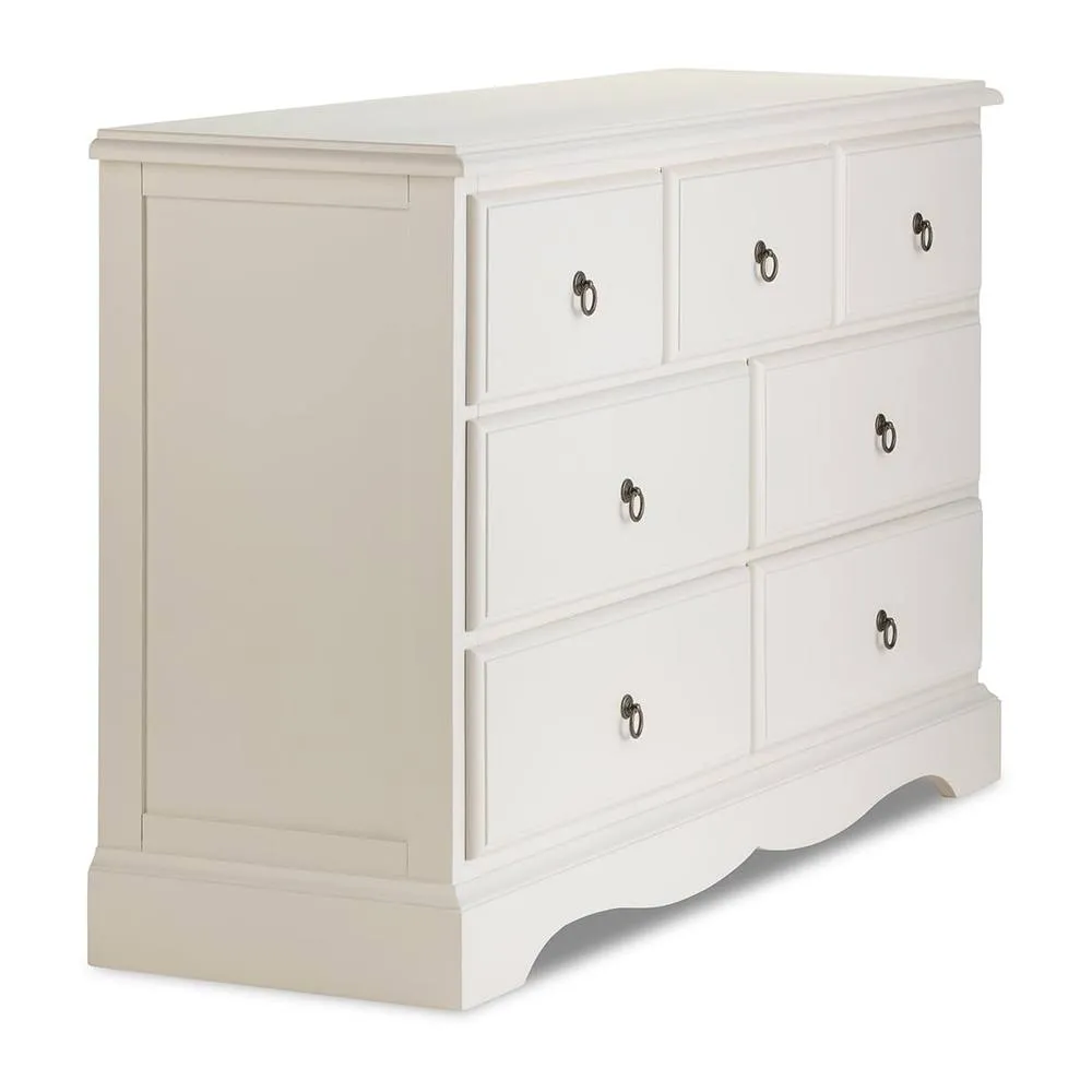 Statement Furniture Romance 3 Over 4 Chest of Drawers in Light Grey 2