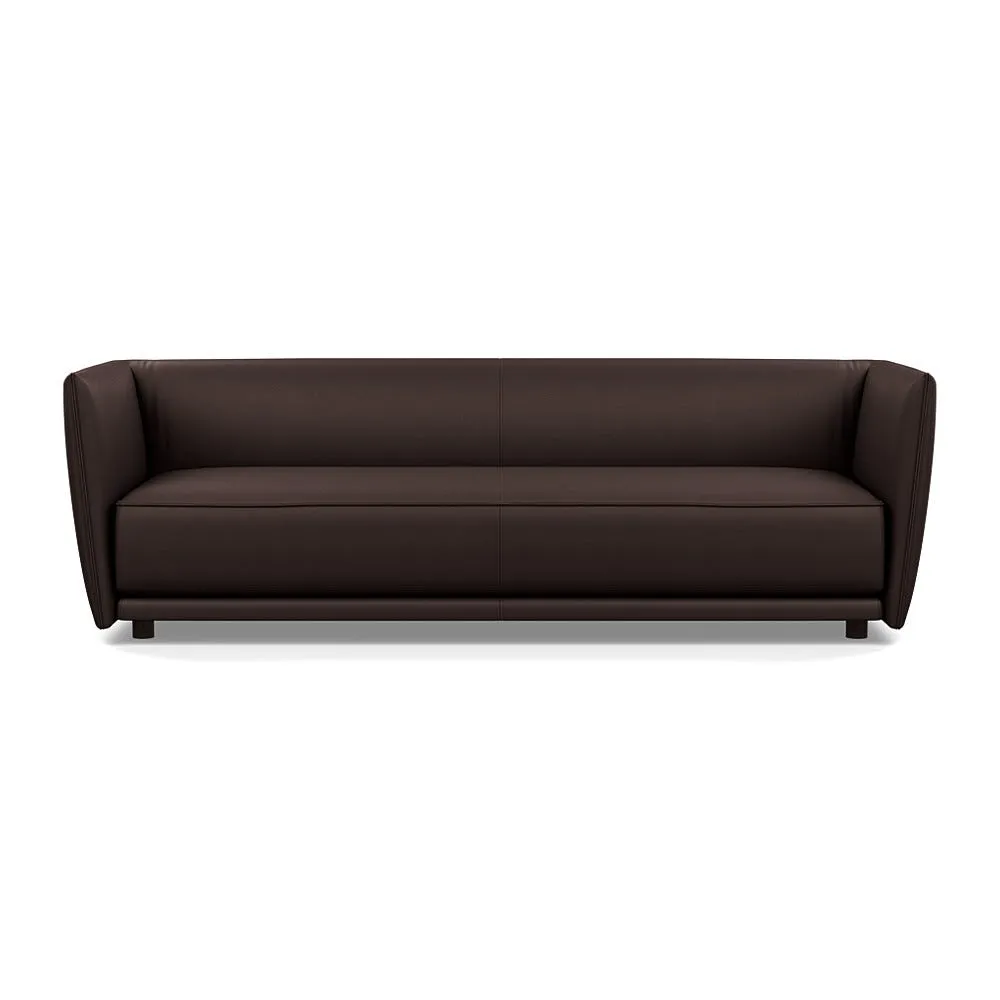 Heal's Valley 4 Seater Sofa Grain Chocolate Walnut Stain Feet 1