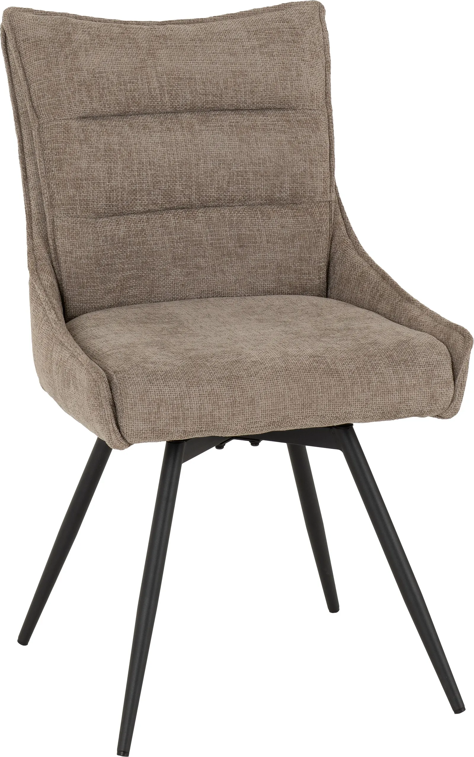 Seconique Lewis Swivel Dining Chair in Fawn 6