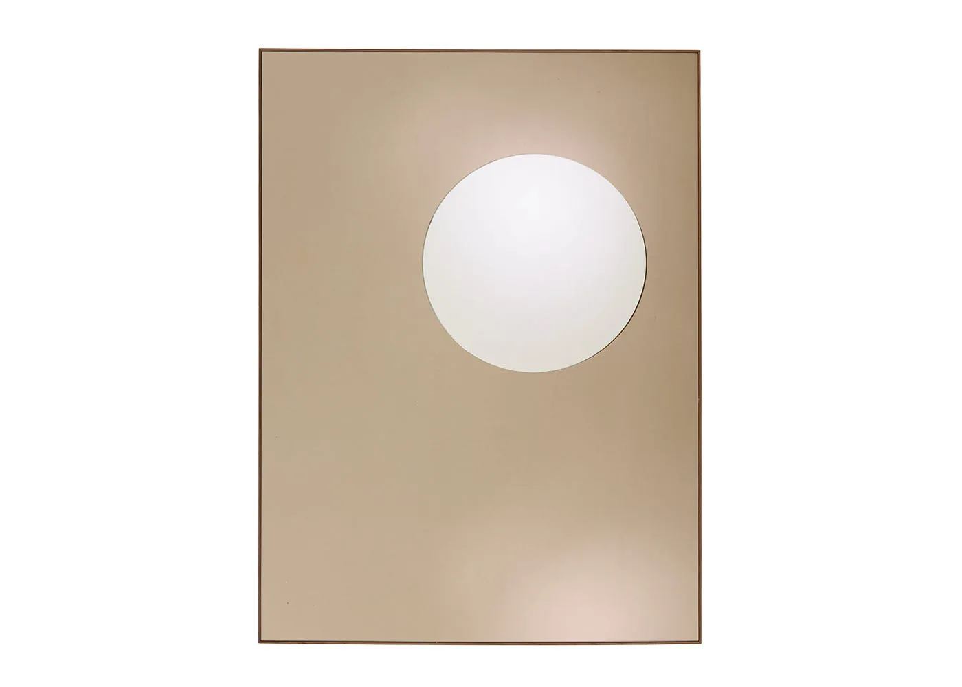 Ligne Roset Demi-Teintes Wall Mirror Walnut Small