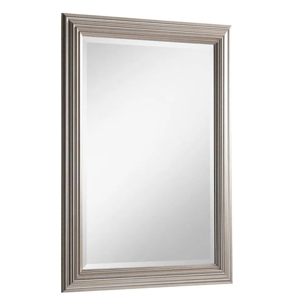 Yearn Mirrors Silvery Champagne Rectangular Mirror 116x90.5cm in Metallic Silver 4