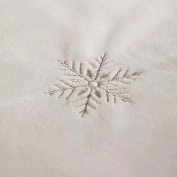 Paoletti Frosted Snowflake Duvet Cover & Pillowcase Set 3