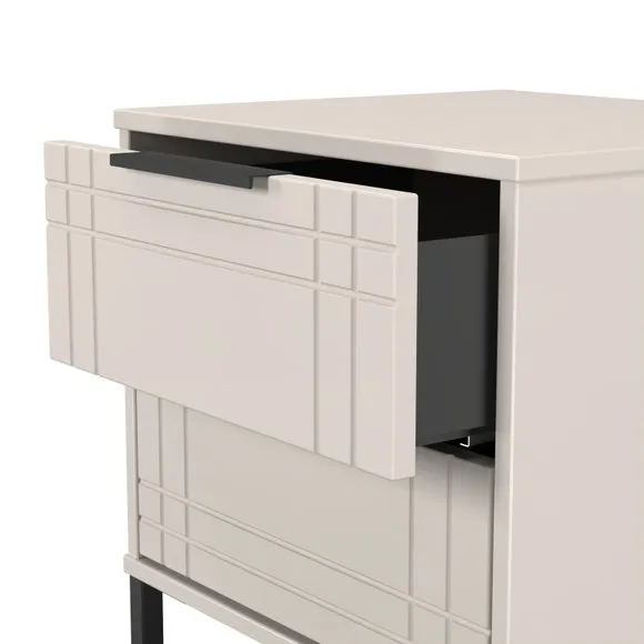 Darlton 2 Drawer Bedside Table 6