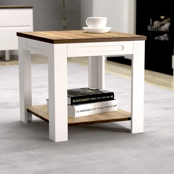 Return - White Sands Side Table, Satin White