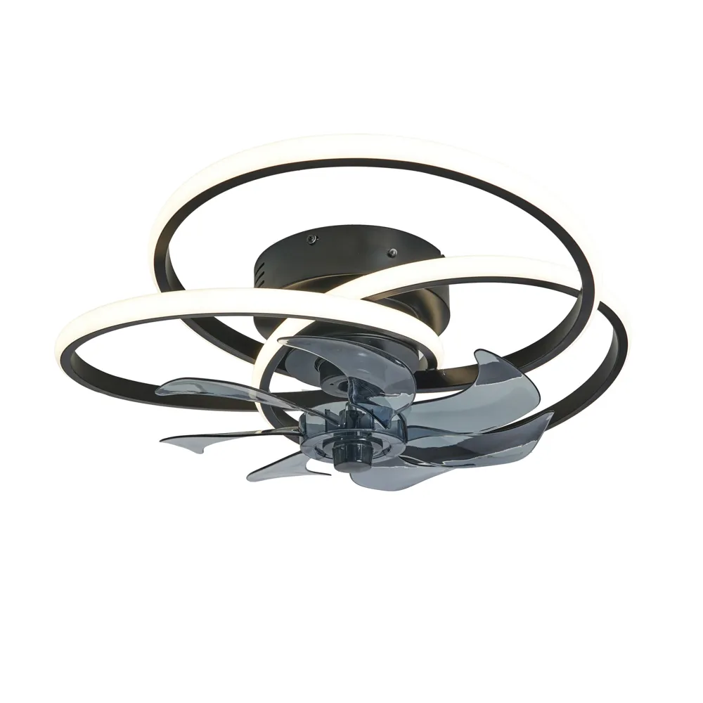Trinity LED Dimmable Fan Ceiling Light, Black