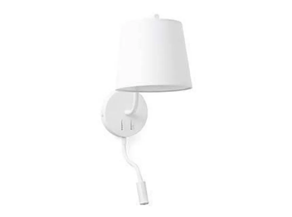 Netlighting LED 1 Light Indoor Wall Light Reading Lamp White E27