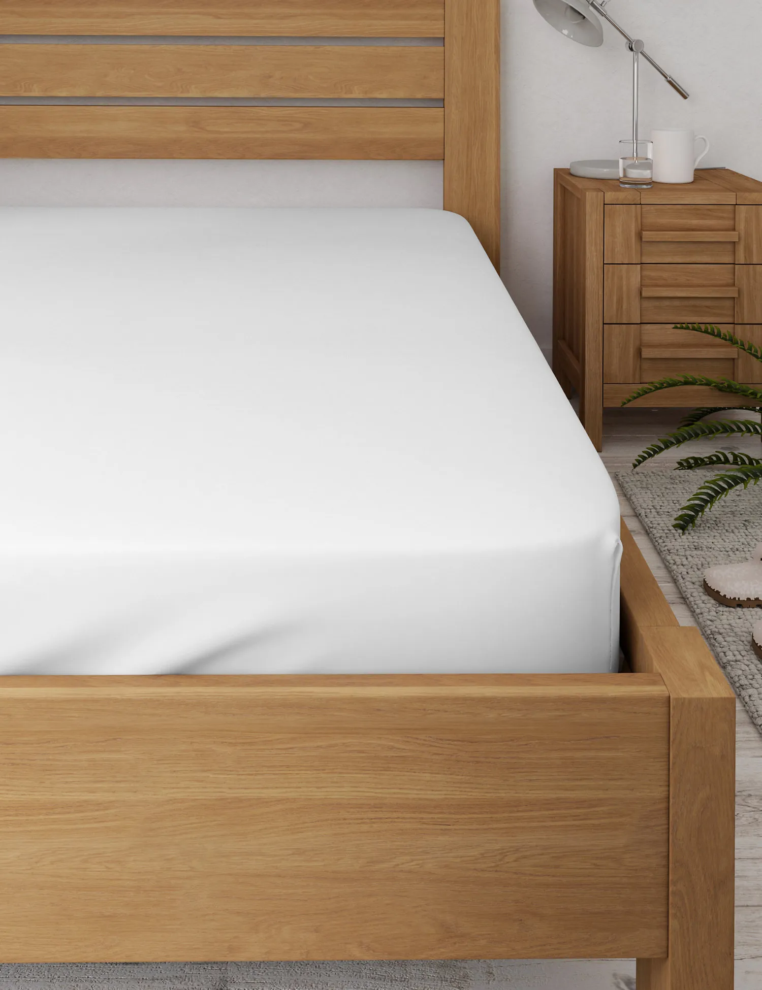 M&S Cotton Sateen 600 Thread Count Fitted Sheet