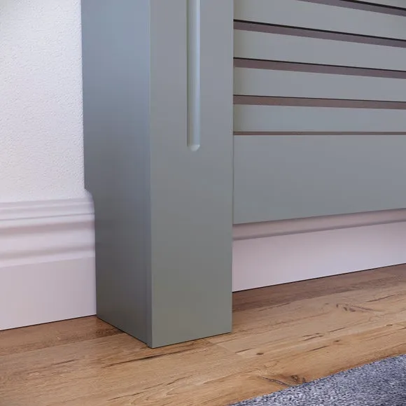 Return - Vida Designs Milton Radiator Cover, Large Olive Grey 6