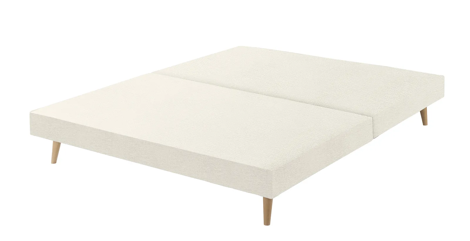 Classic Slim Divan Base, Single - Greek Islands Chalk