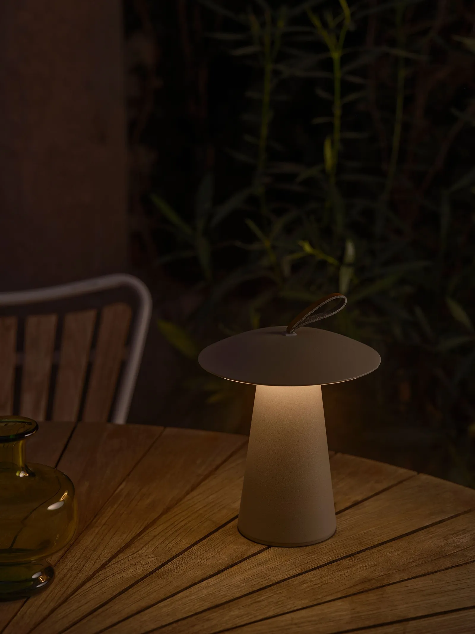 Nordlux Ara Outdoor Portable Light Sand Metal Garden LED IP54 Switch 3000k in Light Beige 2