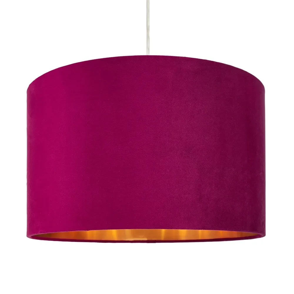 Large Velvet Easyfit Shade, Raspberry Red 1