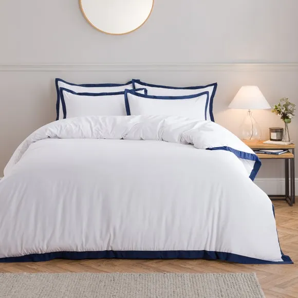 Adair Oxford Edge Duvet Cover & Pillowcase Set 1