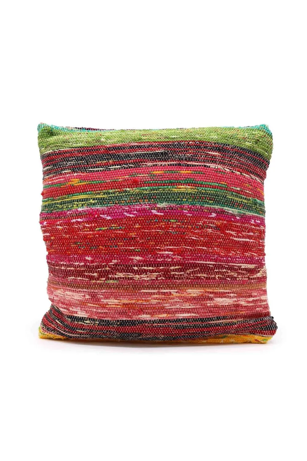 KDMD Vibrant Multicoloured Rag Rug Cushion Covers for Living Room Decor