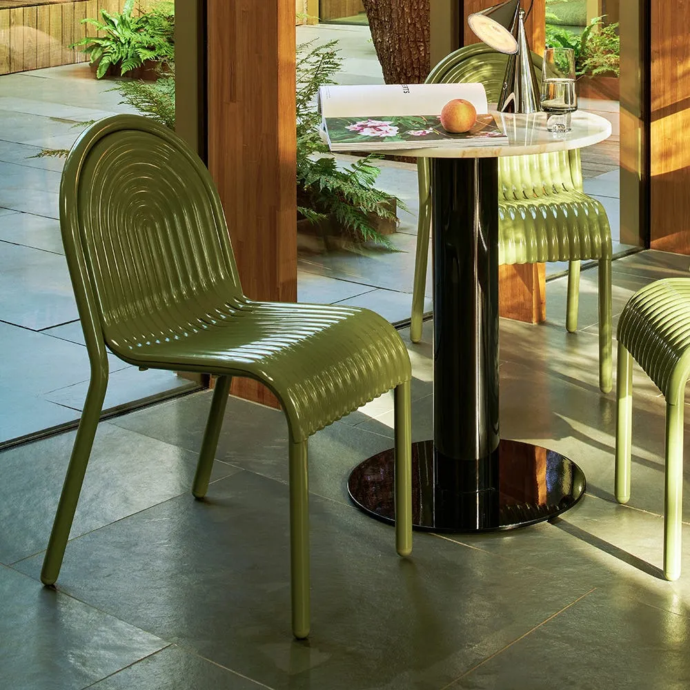 Tom Dixon Groove Outdoor Dining Chair Moss 4