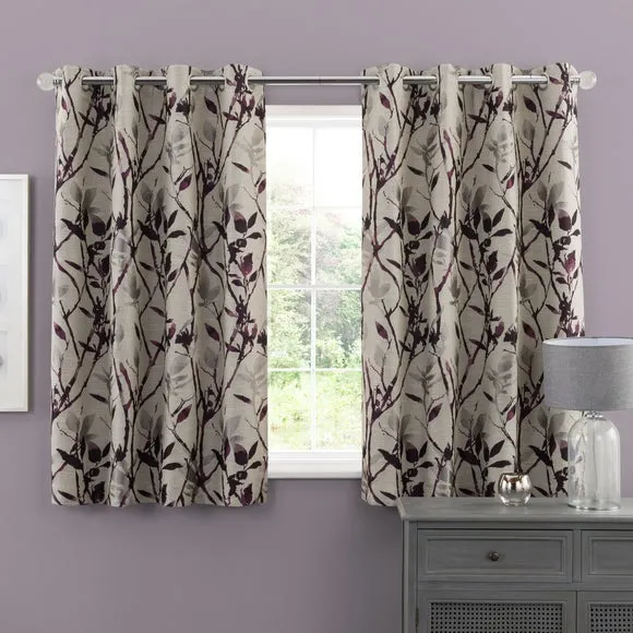 Zen Jacquard Eyelet Curtains 5