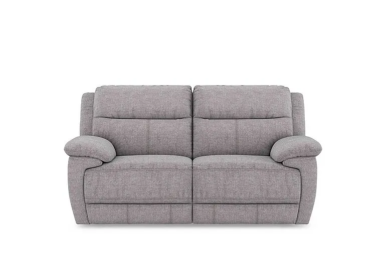 Touch 2 Seater Heavy Duty Fabric Power Recliner Sofa - R27 Pewter