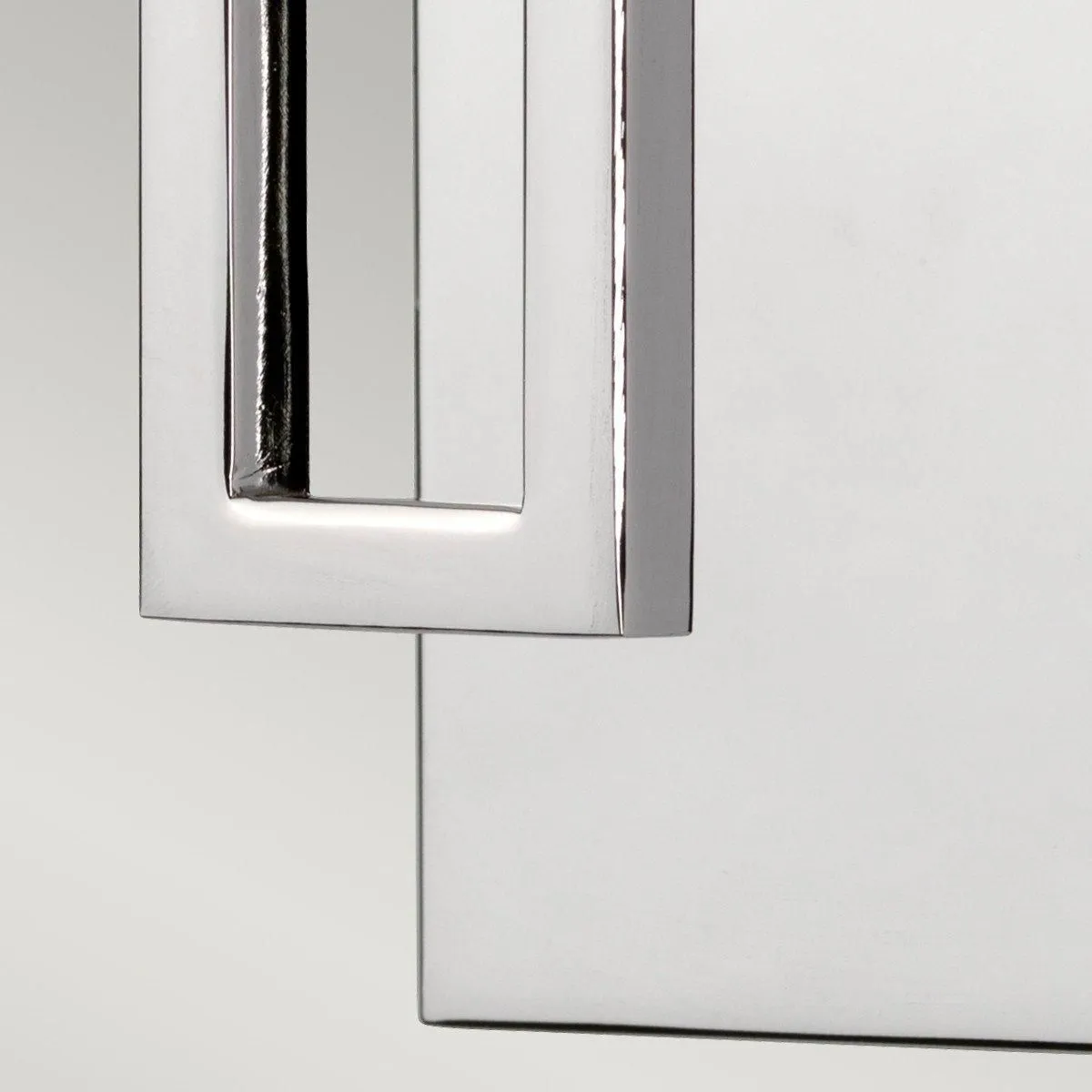 Netlighting Lanza 1 Light Bathroom Wall Light Polished Chrome IP44 G9 in Grey 3
