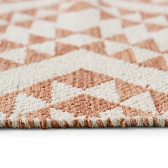 Cotton Jaquard Orange Scatter Rug 4