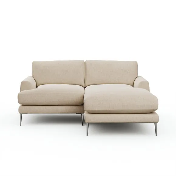 Lawson Chunky Tonal Weave Corner Chaise Sofa 6