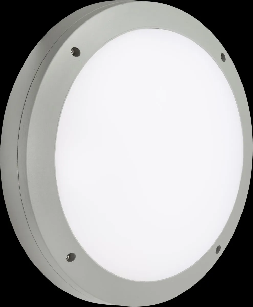 Netlighting LED Round Bulkhead CCT with Emergency Grey 230V IP65 18W