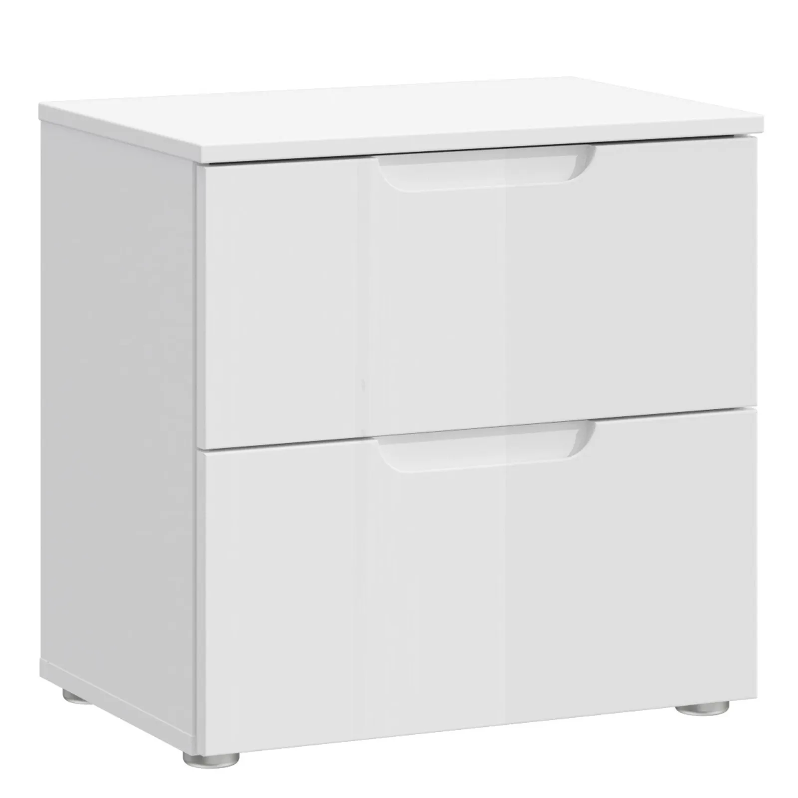 Furniture To Go Sienna 2 Drawer Bedside in White