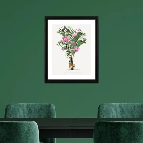The Art Group Lemur Palm Framed Print