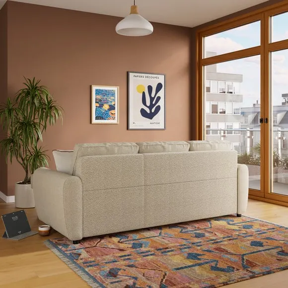 Layton Boucle Corner Trundle Storage Sofa Bed 2
