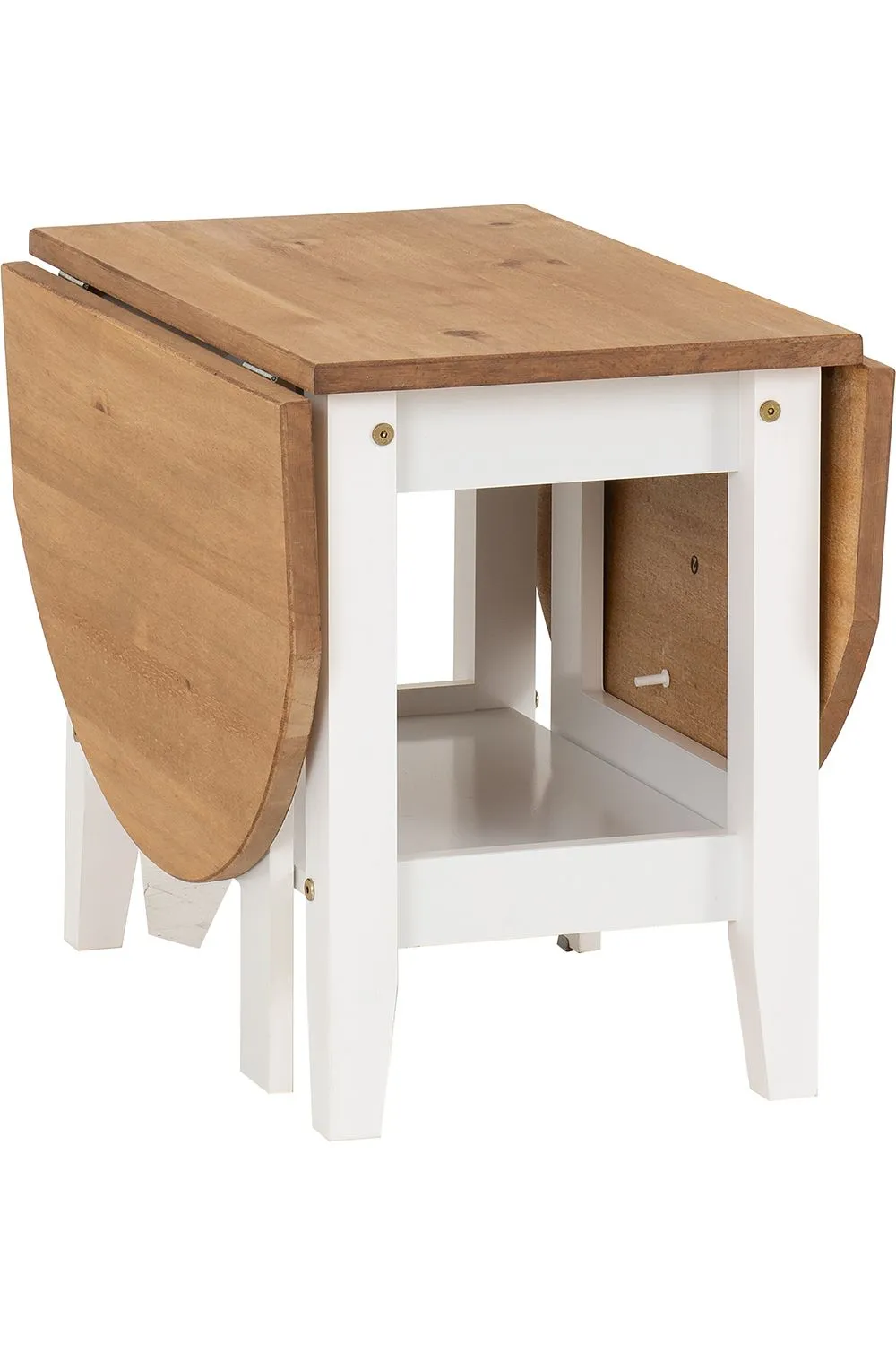 Seconique Santos Drop Leaf Coffee Table in White 4