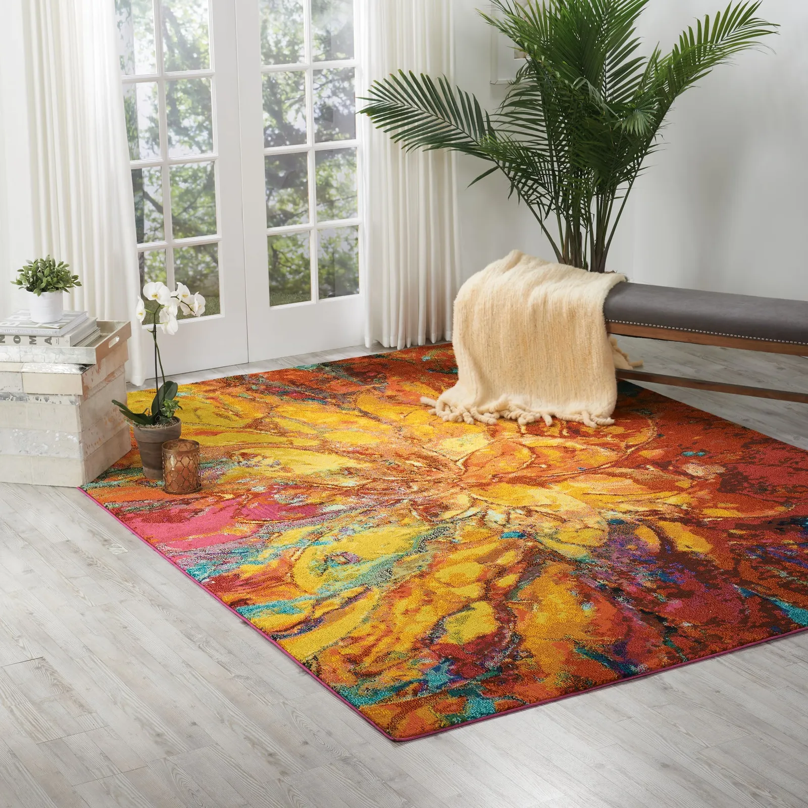 Multi Coloured Celestial Cayenne Rug Multi-Coloured