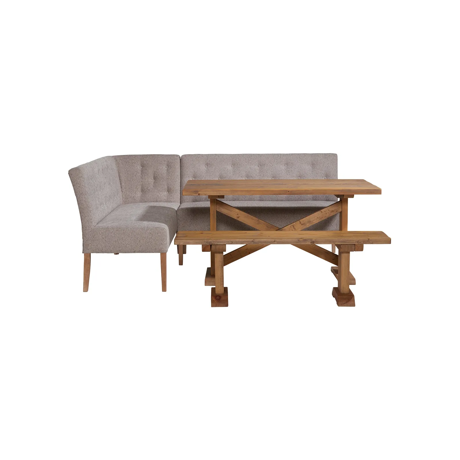 Medina Lhf Corner Bench, Wood | Barker & Stonehouse 3