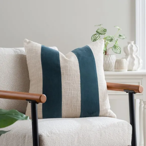Clara Mixed Stripe Square Cushion