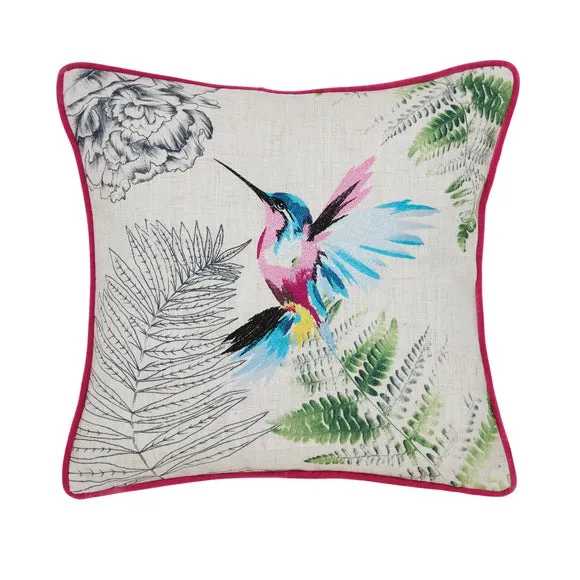 Hummingbird Pink Cushion 3