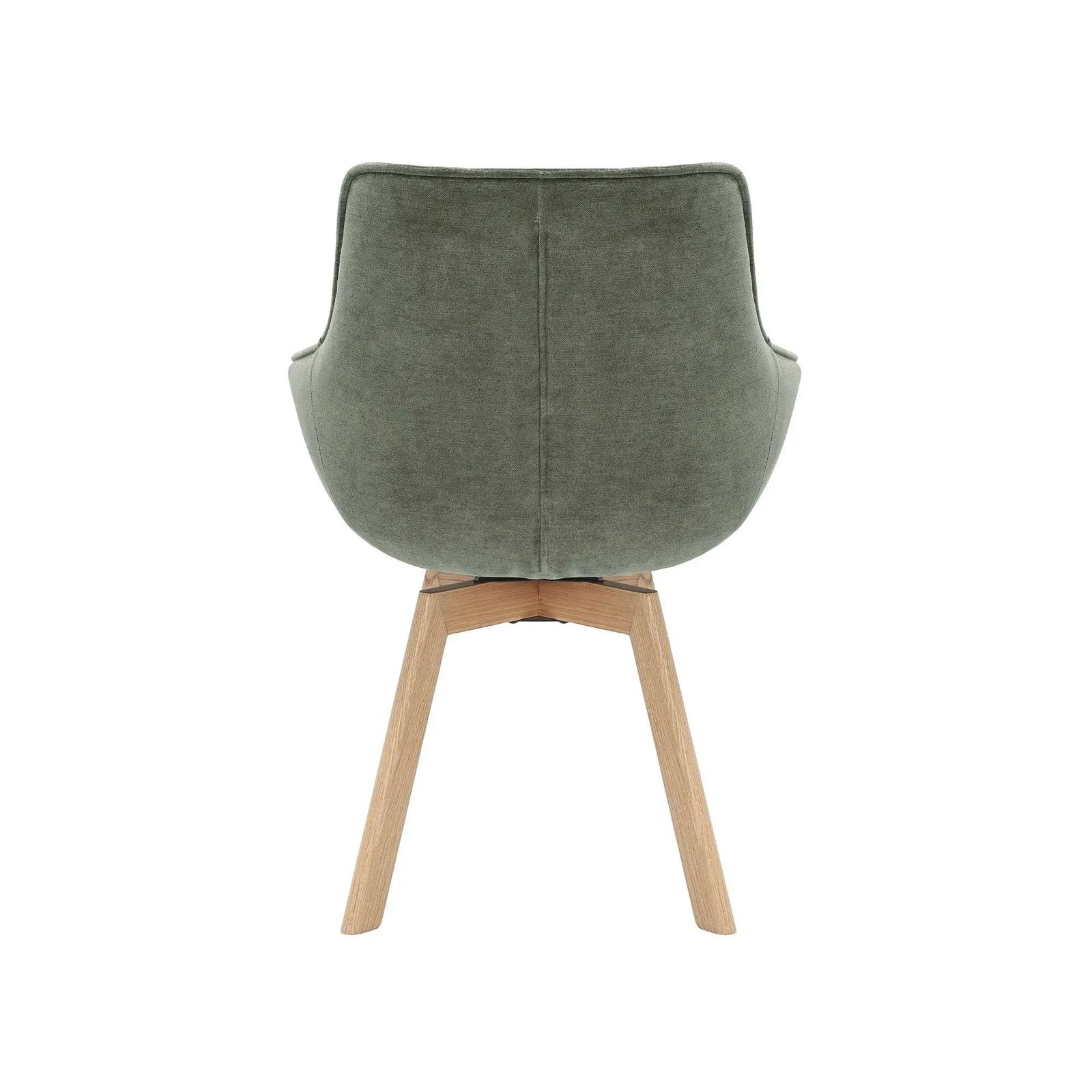 Jasper Dining Armchair With 360 Swivel, Green Fabric | Barker & Stonehouse 4